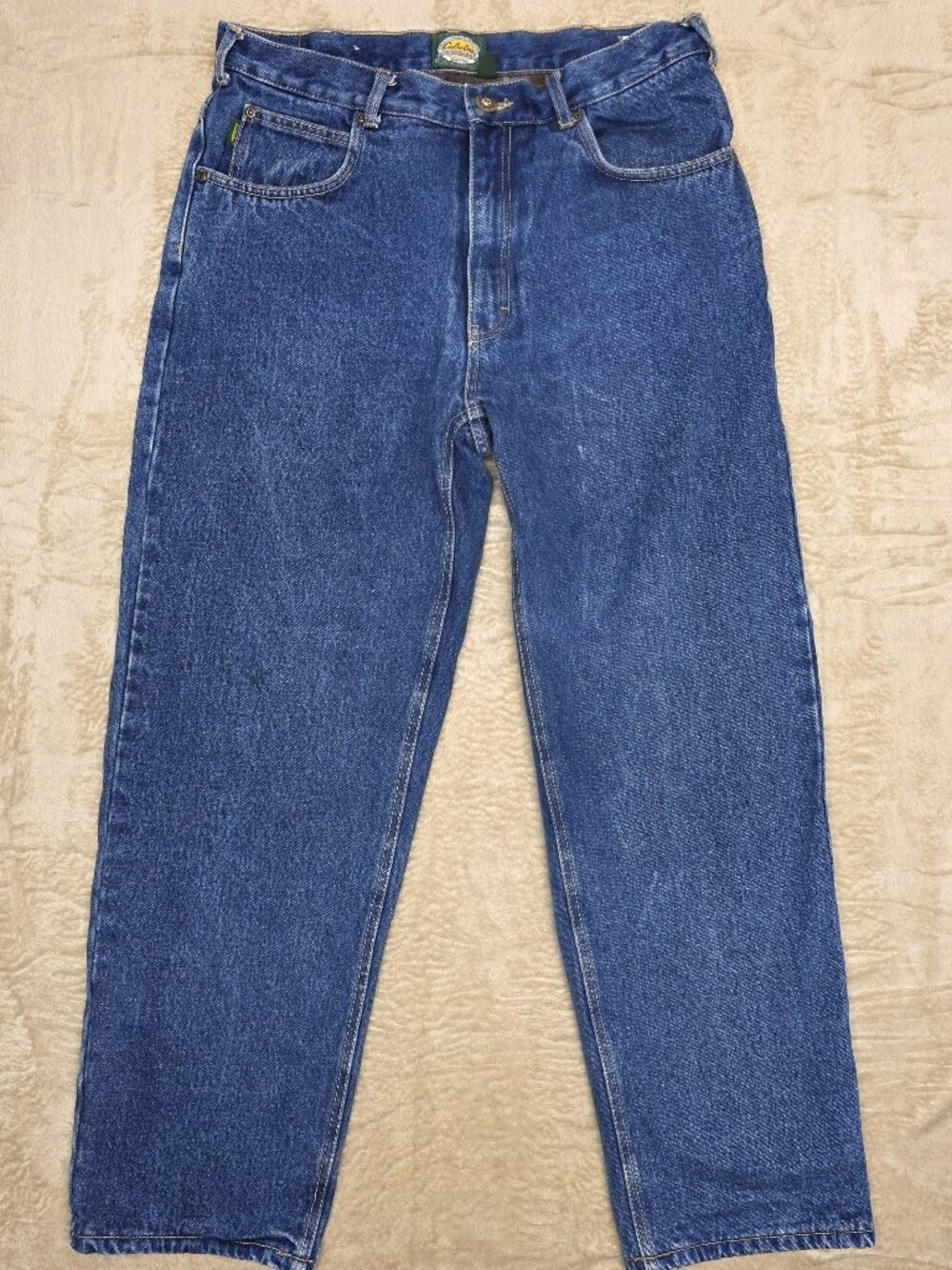 Cabela’s Flannel Lined Jeans Mens 34x30 Heavy Denim Outdoor